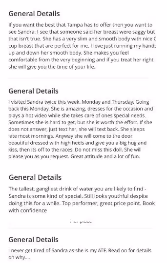 Escort/Massage Sandra in Tampa, FL